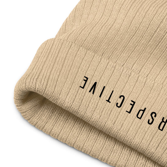PERSPECTIVE Ribbed knit beanie